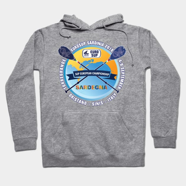 Official EuroSUP Sardinia 2018 Hoodie by oristanoeventi